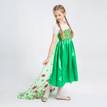 Princesė Etapo Rezultatus Tinklelio Suknelė Vaikų Mergaičių Helovinas, Kalėdos, Gimtadienis Cosplay Kostiumas