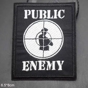 Public Enemy Geležies Siuvinėtų Drabužių Lopai Drabužių Didmeninės