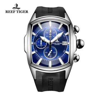 Rifas Tigras/RT Originalus Sporto Laikrodžiai Vyrams Sapphire Kristalas Japonijos Kvarco Chronograph Laikrodis, Data Bagažinės Dial Naujas Reloj Hombre