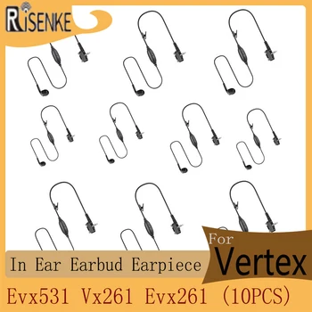 RISENKE Vx-261 Standartinis Ausis ausis įkišamos Ausinės už Vertex Evx 531 Evx531 Vx261 Evx261 Evx-261 Radijo Įrangos (10vnt)