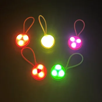 Silikono Flash Signalo Įspėjimo Lemputė LED Lemputė Didelio Matomumo Veikia Šviesos Mygtuką Baterija Kuprinę, Pakabučiai, Dviračių sportas