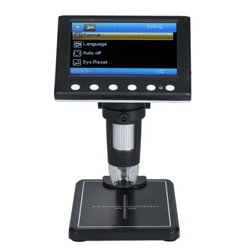 Skaitmeninio Mikroskopo 4.3-į Priartinimas 1000X LCD Mikroskopu Nešiojamų Elektroninio Mikroskopo Vaizdo Kamera 8 Reguliuojamas LED Šviesos