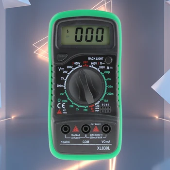 Skaitmeninis LCD Multimetras Voltmeter Ammeter AC/DC/OMO Volt Testeris Bandymo Srovė