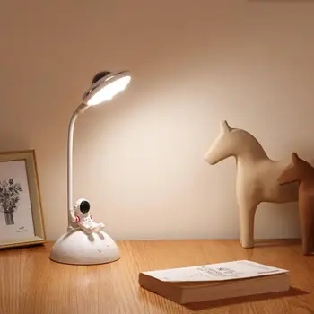 Stalo Lempos Kūrybos Forma 180 Laipsnių Reguliuojamas Apšvietimas ABS Animacinių filmų Astronautas Stiliaus LED Projektorius, Stalo Lempos, Namų