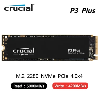 Svarbu NVMe SSD P3 Plus PCIe 4.0 500GB 1T 2TB M. 2280 2 Žaidimų kietojo disko iki 5000MB/s PC Nešiojamas kompiuteris