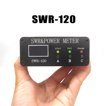 SWR-120 1.8 MHz-50MHz SWR120 0,5 W-120W Trumpų Bangų SWR ir Vatų Galios Matuoklis anglų Meniu Perjungiamos Tipas-C Įkrovimo Sąsają