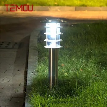 TEMOU Lauko Saulės Vejos Lempos Šiuolaikinės LED Vandeniui Kiemo, Sodo Šviesos Namų Veranda, Vila