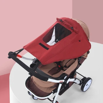 Universalus Kūdikio Vežimėlis Priedai skėtį nuo saulės Skydelis nuo Saulės Vežimo medžių Lajos danga užima Kūdikiui Kūdikio Automobilio Sėdynę Atsparus UV Vežimėlis Bžūp