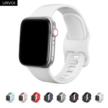 URVOI Diržu, apple watch ultra serijos 8 7 6 SE 5432 silikono juostos iwatch 41 45mm sporto juostos riešo juostos accessrioes