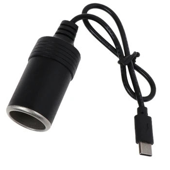 USB C prie Automobilio Cigarečių Kabelis Konverteris yra iki 12V 3A 36W PD USBC Įkroviklio Transporto priemonės Elektros Prietaisų
