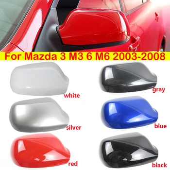 Už Mazda 3 M3 M6 6 2003-2008 Automobilio Pakeitimas Galinio Vaizdo Šoniniai Veidrodėliai Padengti Sparno Bžūp Išorinių Durų Išoriniai Atveju, Apdaila, Būsto Auto