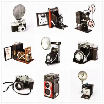 Vintage Camera Geležies Metalo Point-And-Shoot Kameros Modelis Trikojo, Fotografavimas Rekvizitai Namų Dekoro Derliaus Senamadiškas Projektoriaus Modelis