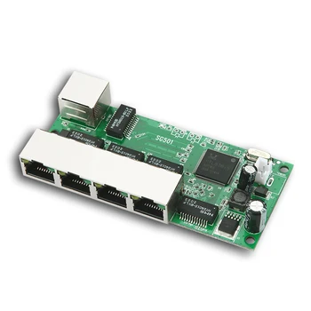 Visą Gigabit Switch Module Mini 3/4/5 Uosto Atvirkštinio POE Maitinimo Ethernet Pramoninės Klasės PCB ant Pliko Plokštė