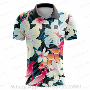 Vyrų Golfo Marškinėliai Vasaros Quick Dry T-shirt Sporto Džersio Golfo Drabužiai trumpomis Rankovėmis Viršūnes Kvėpuojantis Polo Marškinėliai Vyrams Golfo Drabužiai