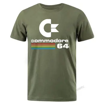 Vyrų Marškinėliai Vasaros Commodore 64 Spausdinti Top Marškinėliai C64 Sid Amiga Retro Cool Dizaino T-Shirt Camisas Hombre Top Mens Tee Drabužiai