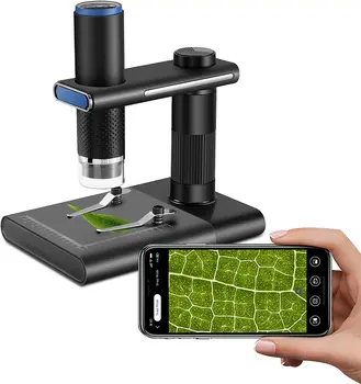 WiFi Fotoaparato, Mikroskopo, Telefono 50-1000x Portable Nešiojamą USB Skaitmeninis Mikroskopas su Reguliuojamu Stovėti 
