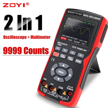 ZOYI ZT702S 48M/S 10MHZ PC Pavidalo Duomenų Saugojimo Oscilloscope Skaitmeninis Multimetras Auto True RMS Tranistor Zondas Multimetro Matuoklis