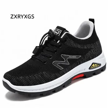 ZXRYXGS Premium Tinklelio Nėriniai-up Vyrų Batai Laisvalaikio Sneaker 2023 Naują Pavasario Mados Laisvalaikio Bateliai Butas Sportbačiai Vyrai Sneaker Banga Batai