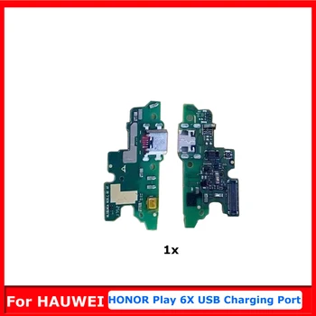 Įkrovimo lizdas Jungtis Valdybos Dalių Flex Kabelis Huawei Honor Žaisti 6 VNT., Su Mikrofono Modulio USB Doko Uodegą Kištuką Pakeitimo