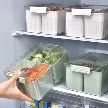 Šaldytuvas Organizatorius Vaisių, Kiaušinių Šaldytuvas Saugojimo Dėžutės PET Šaldytuvas Konteinerių Maisto Konteineryje Šviežių išlaikyti Sandėliukas Virtuvė Organizatorius