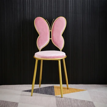 Šiuolaikinės paprastas lankas lankas šviesos prabangus makiažas išmatose atgal nagų kėdės miegamojo INS Šiaurės mergina atgal makiažo kėdė