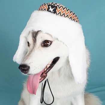 Šuo Kepurės Reguliuojamas Šuo Pliušinis kepurė Su Ausų Atvartais, Patogus Earmuffs Šunų Žiemos Skrybėlę Smulkaus ir Vidutinio Šunys, Katės Kalėdų dovana